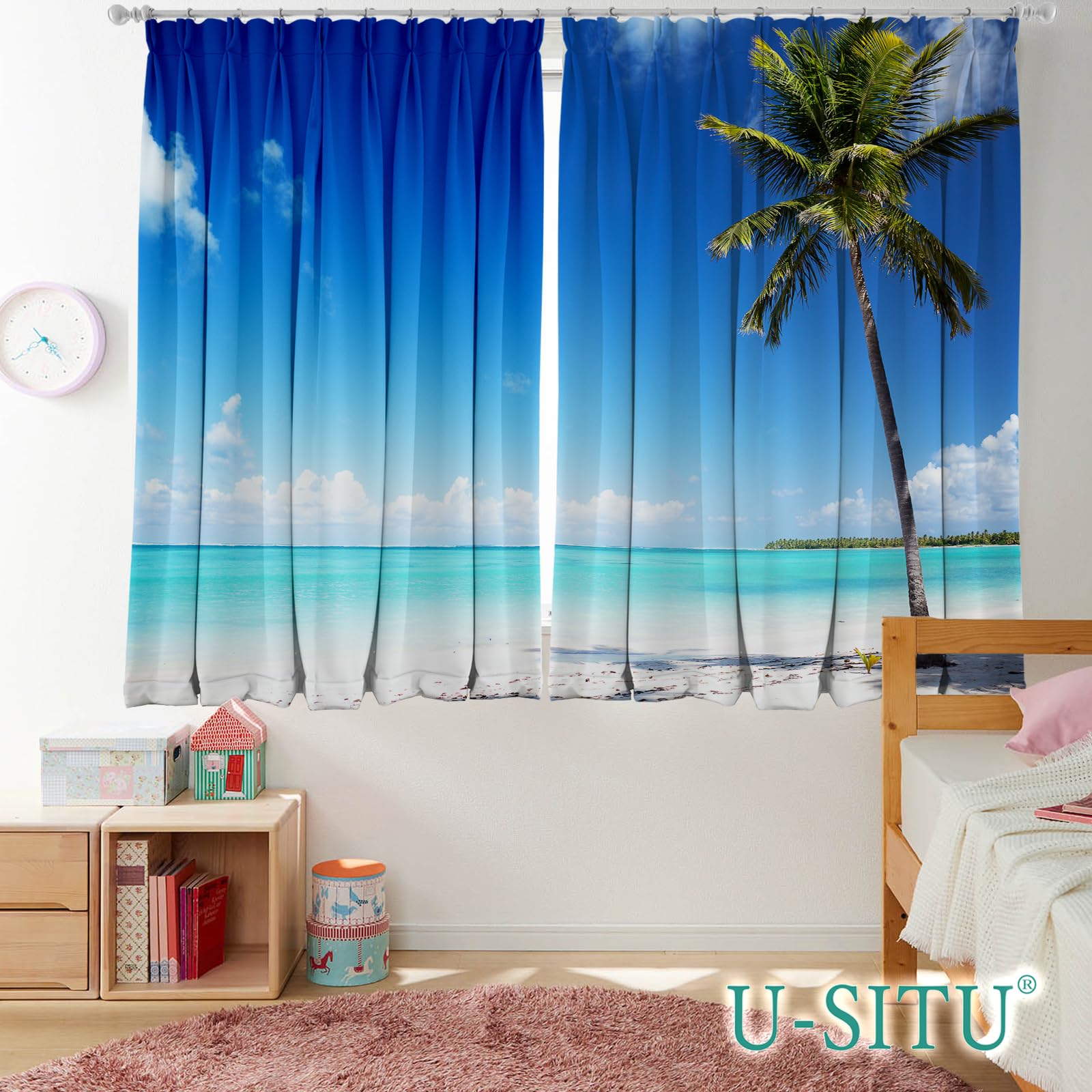 ヤシの木 カーテン 腰窓 ヤシの木 カーテン 腰窓 【公式通販】